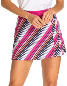 Sport Haley Women's Nevis 15 Inch Golf Skirt, Spandex/Polyester in Magenta, Size XL