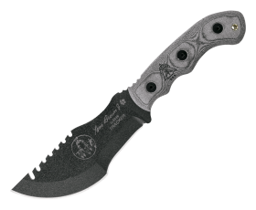 TOPS Knives Tom Brown Tracker 2 Fixed-Blade Knife - Black Linen Micarta