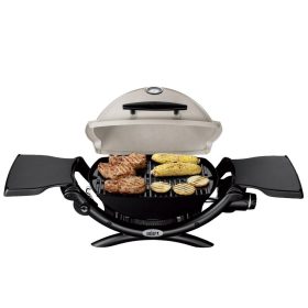 Weber Q 1200 Portable Propane Grill, Grey Made in USA