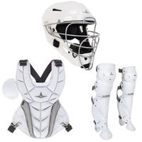 All-Star PHX Official Paige Halstead Fastpitch Softball Catcher's Kit in White Size Small