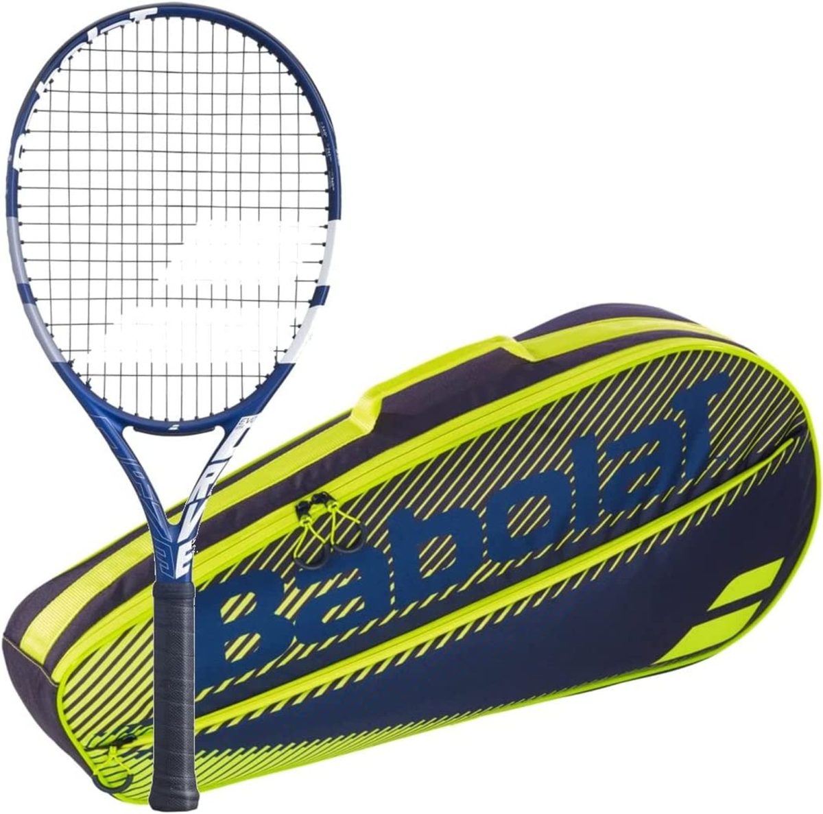 Babolat Evo Drive 115 + Yellow Club Bag Tennis Starter Bundle