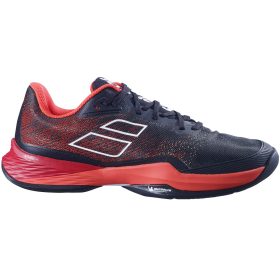 Babolat Men's Jet Mach 3 All Court Tennis Shoes (Black/Poppy Red)