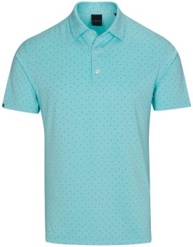 Dunning Men's Signature D Performance Jersey Golf Polo, Spandex/Polyester in Riviera, Size S