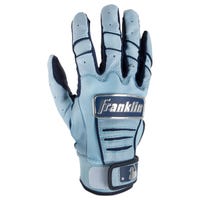 Franklin CFX Chrome Father's Day Youth Batting Gloves in Blue Size Medium