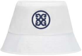 G/FORE Circle Gs Reversible Cotton Twill Golf Bucket Hat, 100% Cotton in Snow/Twilight