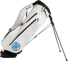 G/FORE Men's Daytona Plus Carry Golf Stand Bag 2024 in Snow, Size 7.5" x 10"