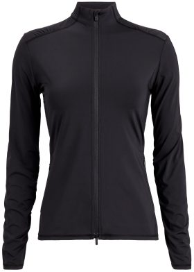 G/FORE Women's Silky Tech Nylon Ruched Full Zip Layer Golf Jacket, Nylon/Spandex in Onyx, Size S