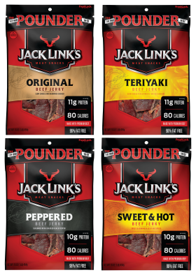Jack Link's Original, Teriyaki, Peppered, and Sweet and Hot Beef Jerky Combo - 4 Pack/16 oz.