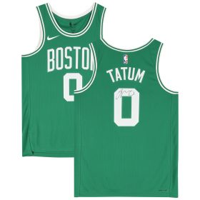 Jayson Tatum Boston Celtics Autographed Green Nike 2022-2023 Icon Edition Swingman Jersey