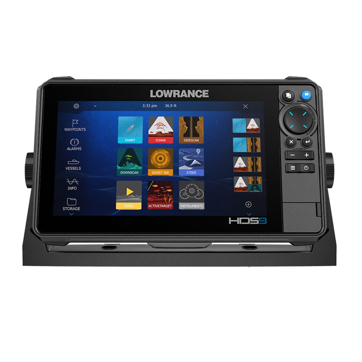 Lowrance HDS PRO 9 Fishfinder Chartplotter with C-MAP Discover OnBoard, No Transducer in White