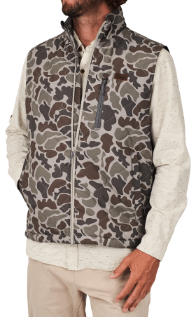 Marsh Wear Barnwell Puff Vest for Men - Dark Green Mallard Camo - M