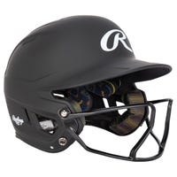 Rawlings Mach High-Viz Adult Fastpitch Softball Batting Helmet - 2024 Model in Matte Black Size Senior
