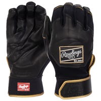 Rawlings Pro Preferred Adult Batting Gloves - 2024 Model in Black/Gold Size Large