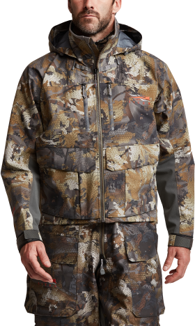 SITKA GORE OPTIFADE Concealment Waterfowl Timber Delta Pro Wading Jacket for Men - M