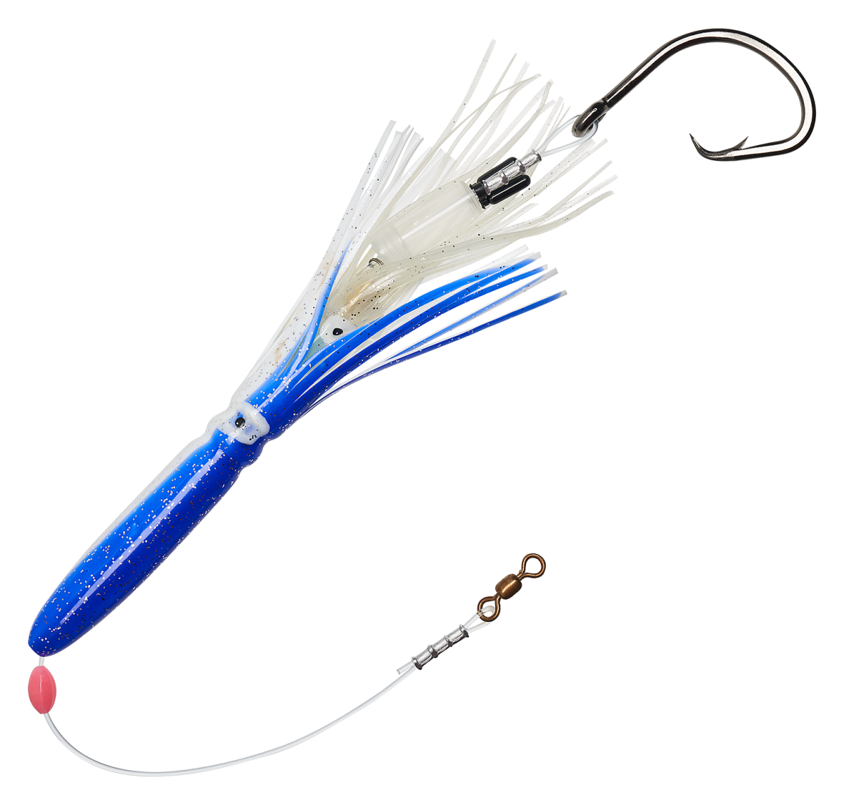 Salty Lures Pro Series Halibut Deep Drop Squid Rig - Blue/White