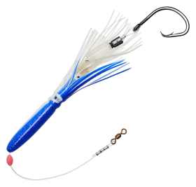 Salty Lures Pro Series Halibut Deep Drop Squid Rig - Blue/White