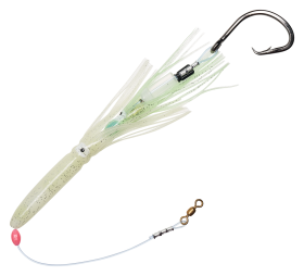 Salty Lures Pro Series Halibut Deep Drop Squid Rig - Double Glow