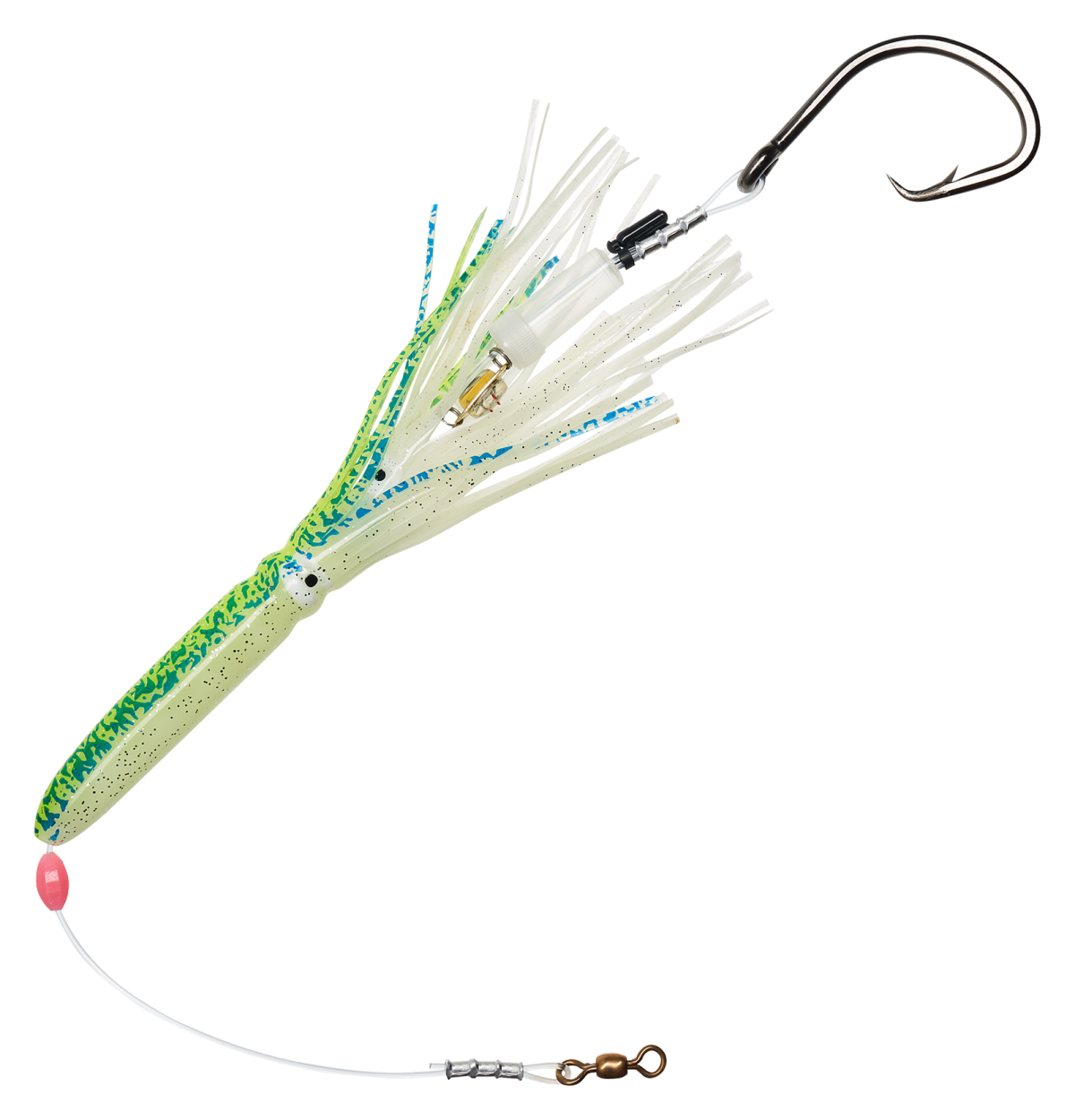 Salty Lures Pro Series Halibut Deep Drop Squid Rig - Green Spot