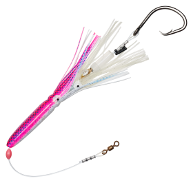 Salty Lures Pro Series Halibut Deep Drop Squid Rig - Pink/White