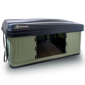 Trustmade Nomad Hard-Shell Rooftop Tent - Black/Green