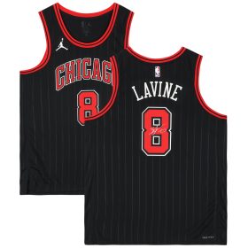 Zach LaVine Chicago Bulls Autographed Black Jordan Brand Statement Edition Swingman Jersey