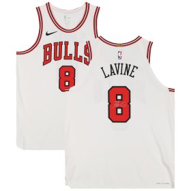 Zach LaVine Chicago Bulls Autographed White Nike Association Edition Authentic Jersey
