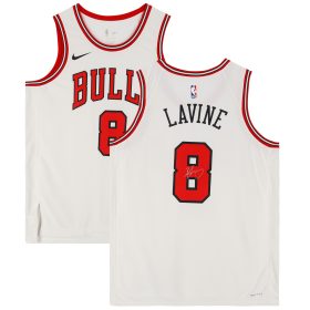 Zach LaVine Chicago Bulls Autographed White Nike Association Edition Swingman Jersey