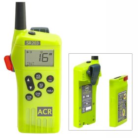 ACR Electronics ACR SR203 GMDSS Survival Radio w/ Replaceable Lithium Battery in Red