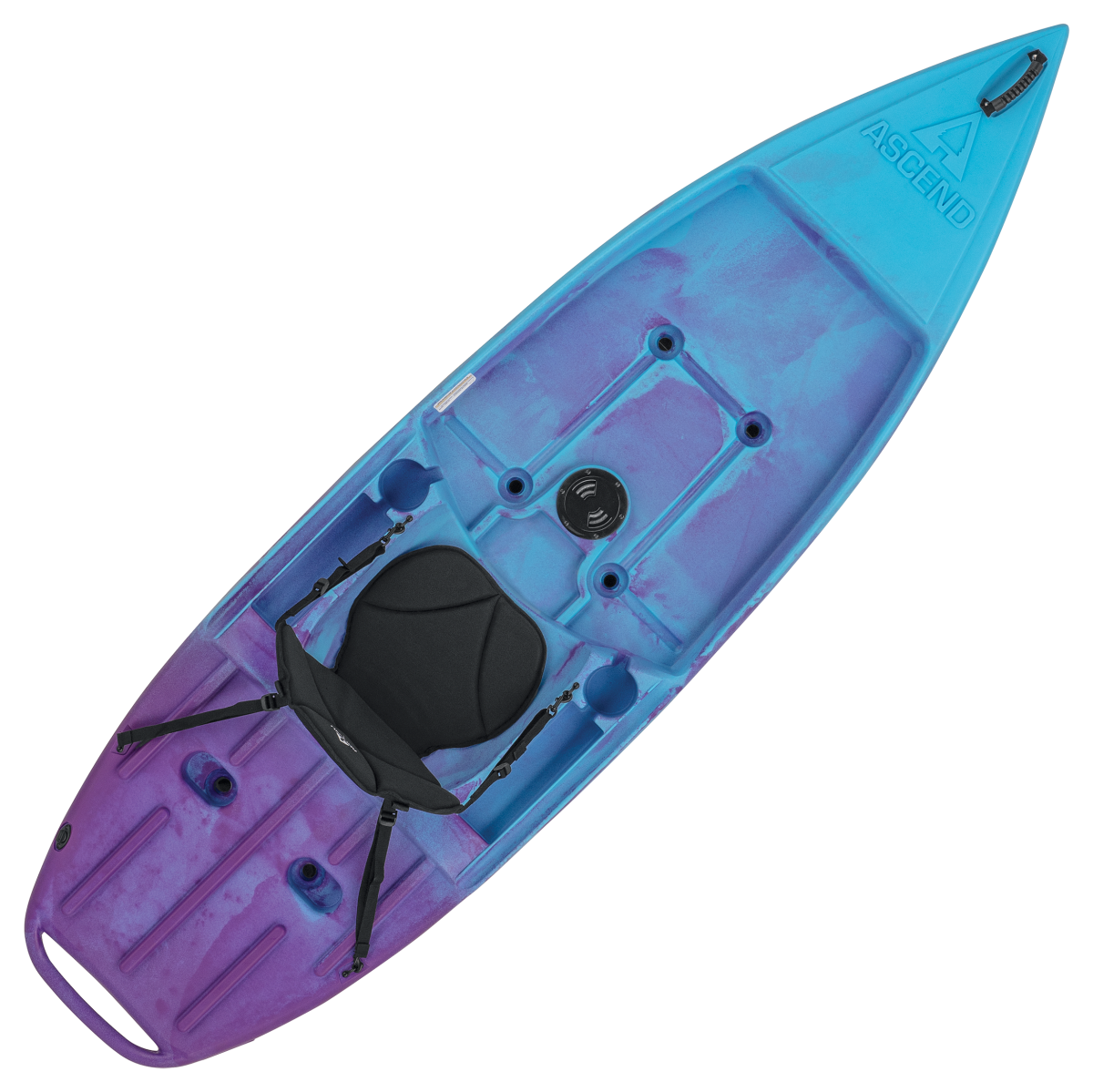 Ascend 9R Sport Sit-On-Top Kayak - Blue/Purple