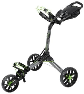 Bag Boy Nitron Auto-Open Push Cart in Grey/Lime, Size 19" x 13.5" x 22"