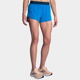Brooks Chaser 3" Shorts Women's Running Apparel Azure Blue/Ocean Drive
