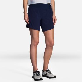 Brooks Chaser 7" Shorts Women's Running Apparel Navy