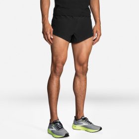 Brooks Sherpa 3" Split Shorts Men's Running Apparel Black