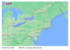 C-MAP Reveal SD Card Map Chart - US Lakes - North East