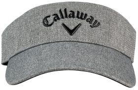Callaway Men's Liquid Metal Golf Visor 2024 in Grey/Black