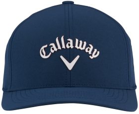 Callaway Men's Stretch Fit Golf Hat in White/Navy, Size S/M