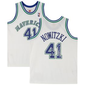 Dirk Nowitzki Dallas Mavericks Autographed Mitchell & Ness White 1998-99 Swingman Jersey with "2023 HOF" Inscription