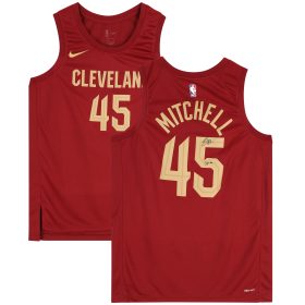 Donovan Mitchell Cleveland Cavaliers Autographed Maroon Nike 2022-23 Icon Swingman Jersey with "Spida" Inscription