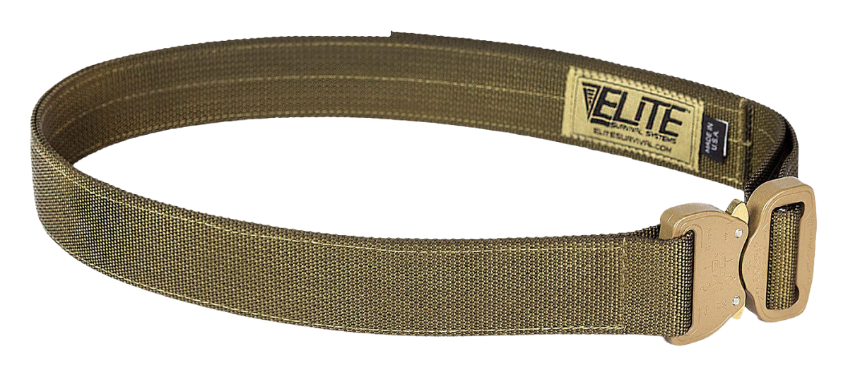 Elite Survival Systems CO Shooter's Belt with Cobra Buckle - Large - Tan