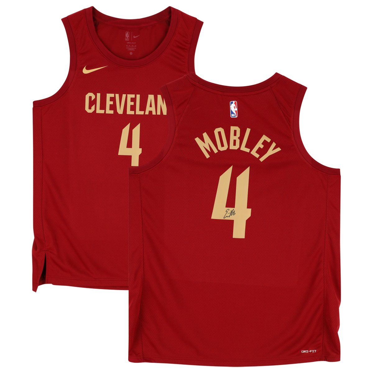 Evan Mobley Cleveland Cavaliers Autographed Nike Red 2022-2023 Icon Swingman Jersey
