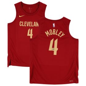 Evan Mobley Cleveland Cavaliers Autographed Nike Red 2022-2023 Icon Swingman Jersey