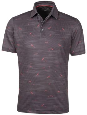 Galvin Green Men's Marin Golf Polo, Spandex/Polyester in Black/Red, Size M