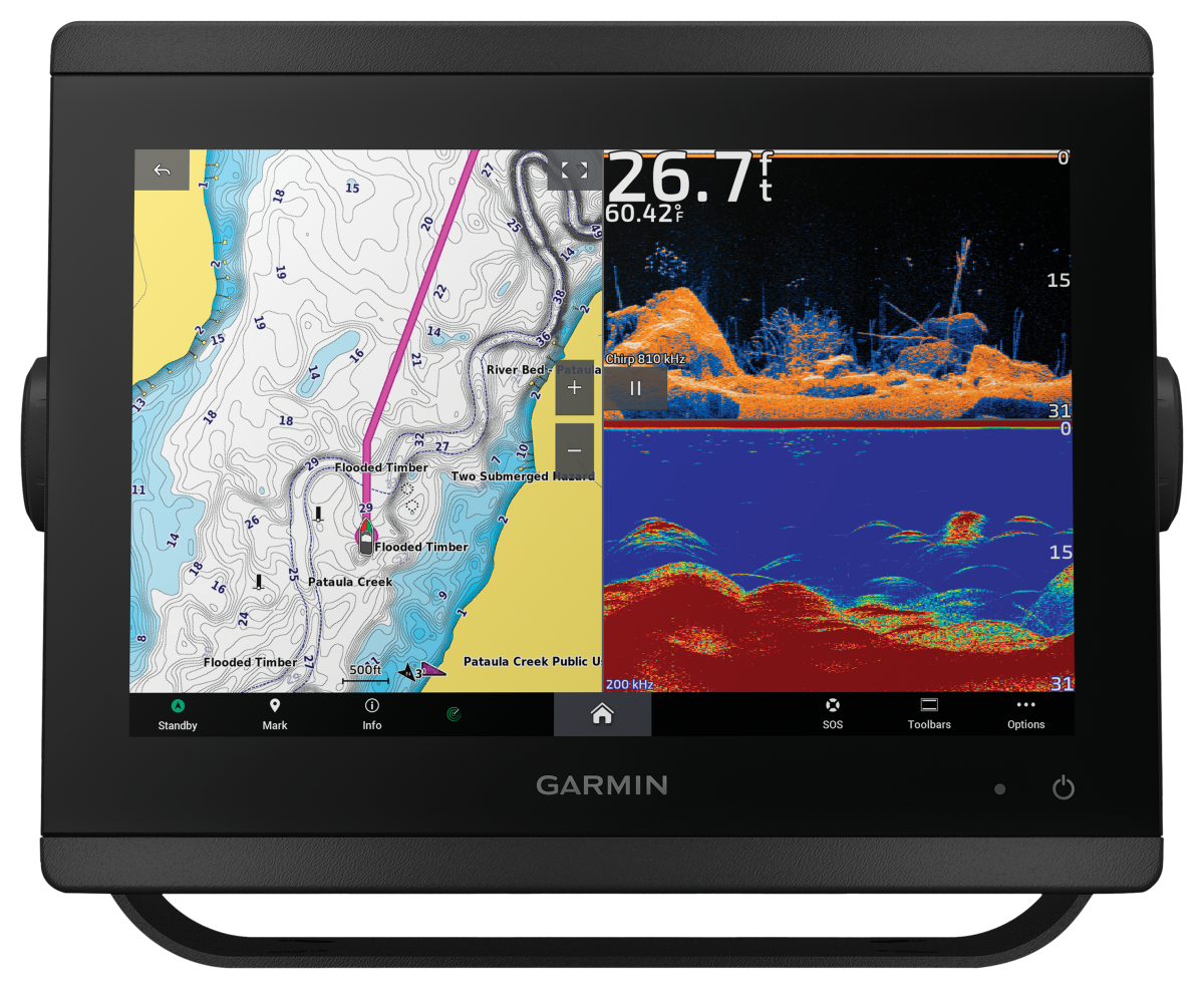 Garmin GPSMAP Touch-Screen Fish Finder/Chart Plotter Combo with Mapping and Sonar - 10''