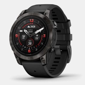 Garmin epix Pro (Gen 2) Sapphire Edition 47mm GPS Watches Carbon Gray DLC Titanium with Black Band