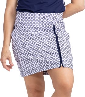 KINONA Women's Summer Sass 17 Inch Golf Skort, Nylon in Tees Please, Size XL
