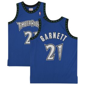 Kevin Garnett Royal Minnesota Timberwolves Autographed Mitchell & Ness 2003-04 Replica Jersey