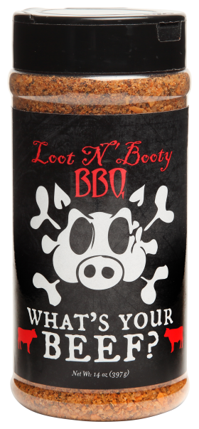 Loot N Booty What's Your Beef BBQ Rub and Seasoning