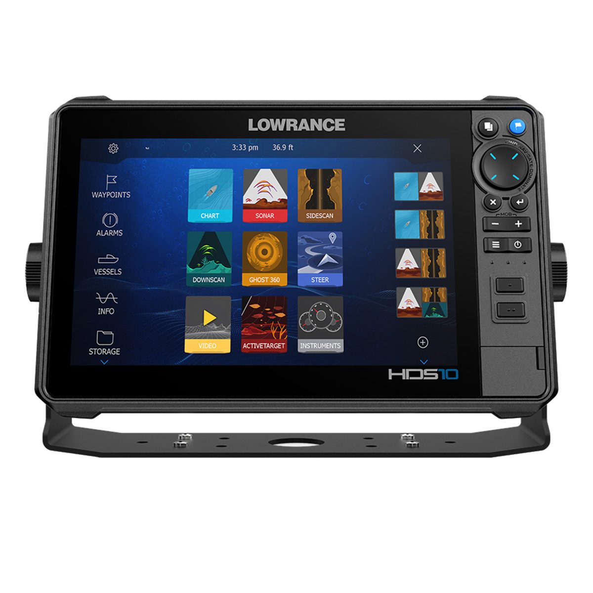 Lowrance HDS PRO 10 Fishfinder Chartplotter with C-MAP Discover OnBoard, No Transducer in White