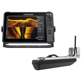 Lowrance HDS PRO 10 Fishfinder Chartplotter with Preloaded C-MAP Discover OnBoard, Active Imaging HD Transducer in White
