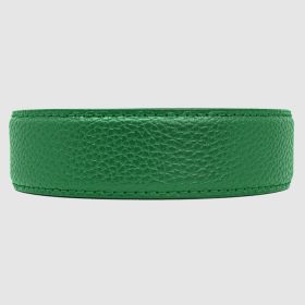 Nexbelt Pebble Grain Green with single stitch matching thread Strap